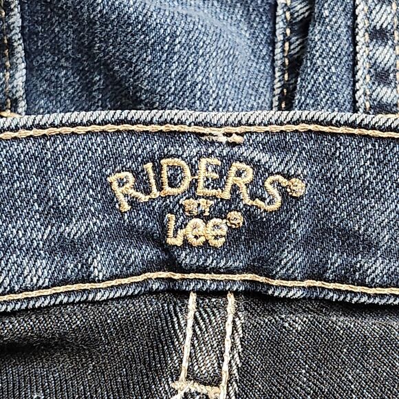 Riders by Lee Classic‎ Fit Jeans Women's Size 14P 14 Petite Straight Medium Wash - Picture 11 of 12